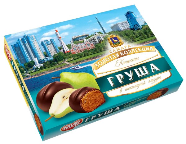 №2 КФ МИР Груша в шоколадной глазури 160г  в Тутаеве